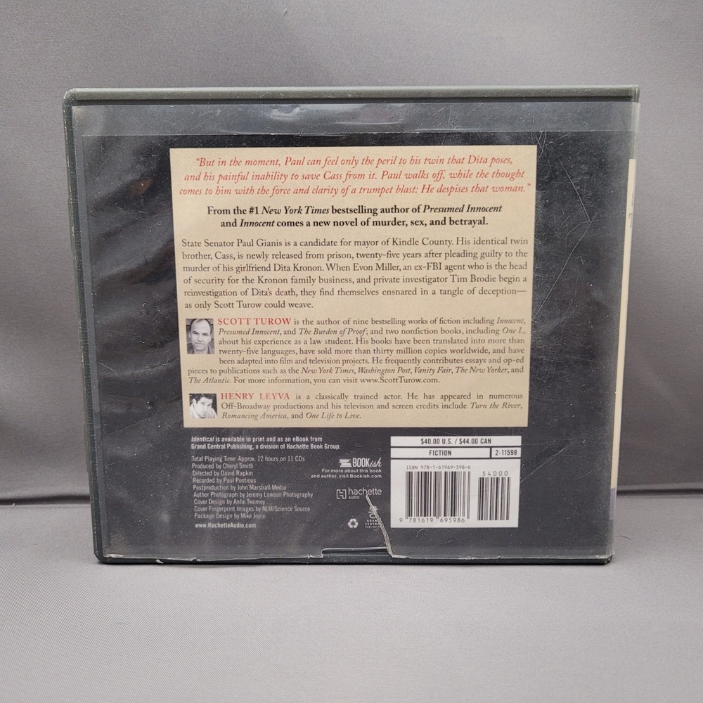 Identical (Audio CD, 2013) Scott Turow - Ex-Library - Picture 2 of 4